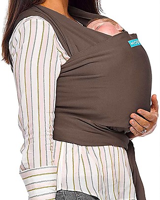 Moby Wrap Classic Wrap - 100% cotton - Easy to wear! - Cocoa Baby Slings