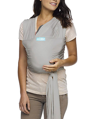 Moby Wrap Classic Wrap - 100% Cotton - Easy to Wear! - Grey Baby Slings