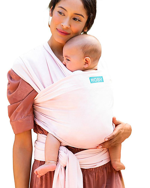 Moby Wrap Classic Wrap - 100% Cotton - Easy to wear! - Rose Quartz Baby Slings