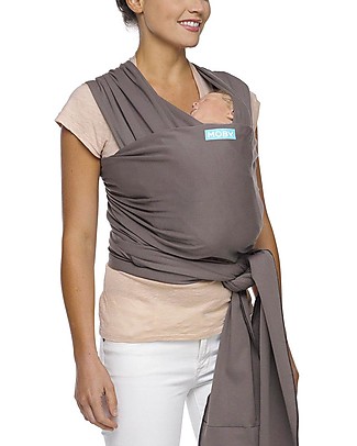 Moby Wrap Classic Wrap - 100% cotton - Easy to wear! - Slate Baby Slings