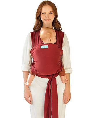 Moby Wrap Classic Wrap by Petunia Pickle Bottom - Easy to wear - Ruby - 100% cotton Baby Slings