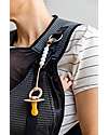 Moby Wrap Cloud Hybrid Carrier - Easy to wear! - High rise - Charcoal Grey, Checked Baby Carriers