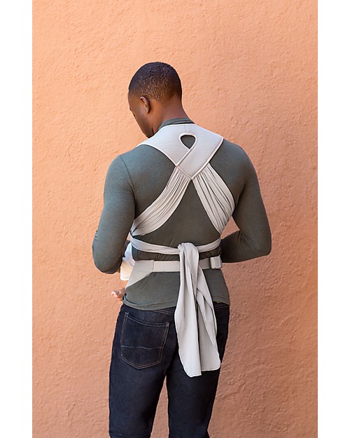 Moby Wrap Cloud Hybrid Carrier - Easy to wear! - High rise - Charcoal Grey - Whisper Baby Carriers