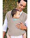 Moby Wrap Elements Wrap - As soft as a feather and easy to wear - Taupe Baby Slings