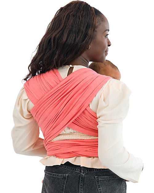 Moby Wrap Elements Wrap - As soft as a feather and easy to wear - Watermelon Baby Slings