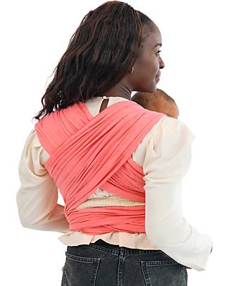 Moby Wrap Elements Wrap - As soft as a feather and easy to wear - Watermelon Baby Slings