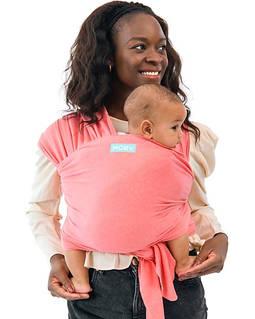 Moby Wrap Elements Wrap - As soft as a feather and easy to wear - Watermelon Baby Slings