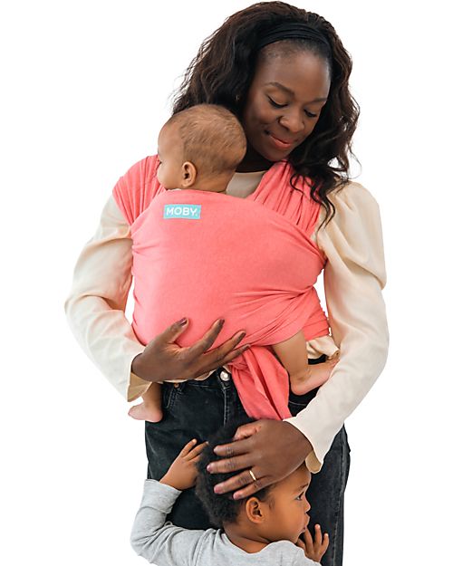 Moby Wrap Elements Wrap - As soft as a feather and easy to wear - Watermelon Baby Slings