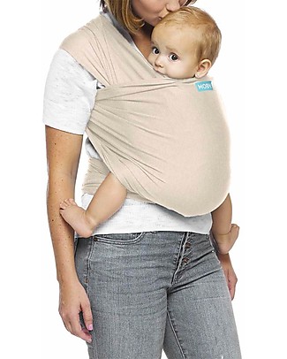Moby Wrap Evolution Wrap - Ultrasoft and easy to wear! - Almond Baby Slings