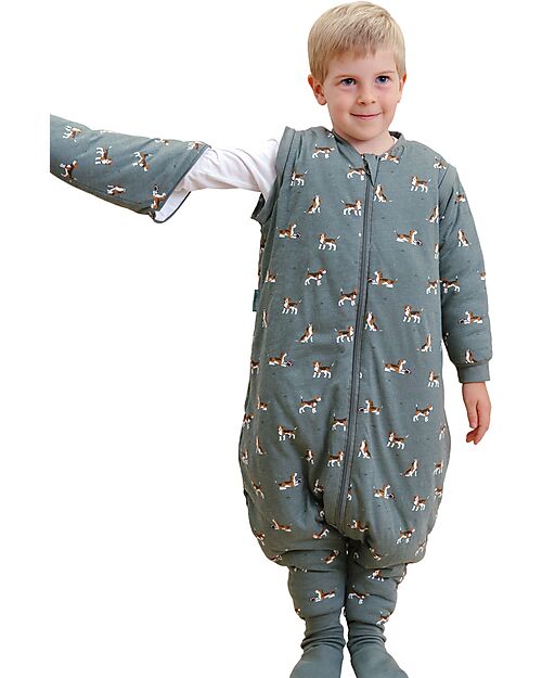 molis&co Sleeping Jumpsuit with Sleeves and Socks - Beagle - TOG 2.5 - 1 year (70-80 cm) Sleeping Bags