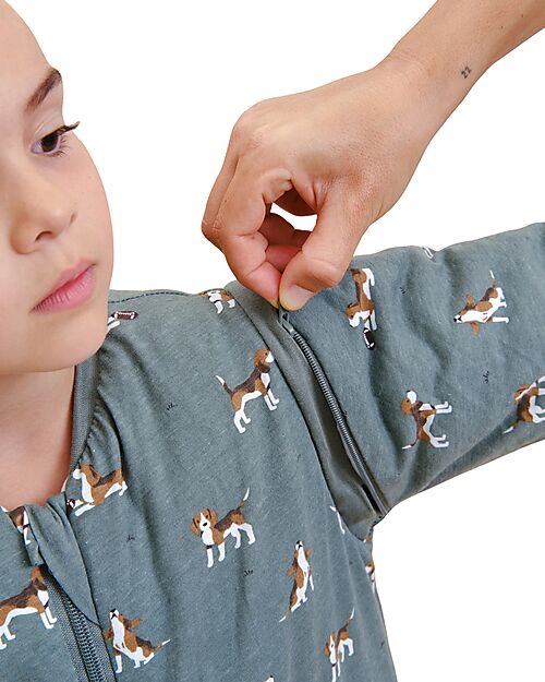 molis&co Sleeping Jumpsuit with Sleeves and Socks - Beagle - TOG 2.5 - 1 year (70-80 cm) Sleeping Bags