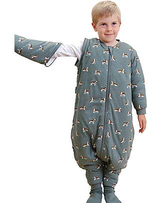 molis&co Sleeping Jumpsuit with Sleeves and Socks - Beagle - TOG 2.5 - 2 years (80-90 cm) Sleeping Bags