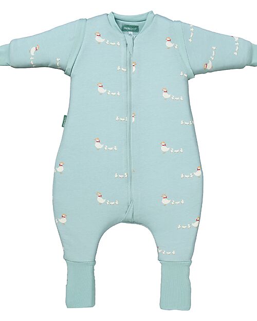 molis&co Sleeping Jumpsuit with Sleeves and Socks - Duck Family - TOG 2.5 - 1 year (70-80 cm) Sleeping Bags