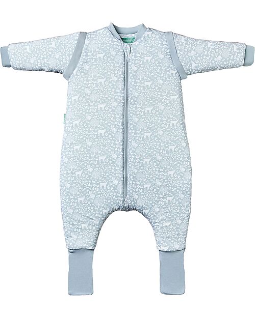 molis&co Sleeping Jumpsuit with Sleeves and Socks - Woodland - TOG 2.5 - 1 year (70-80 cm) Sleeping Bags