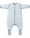 molis&co Sleeping Jumpsuit with Sleeves and Socks - Woodland - TOG 2.5 - 1 year (70-80 cm) Sleeping Bags
