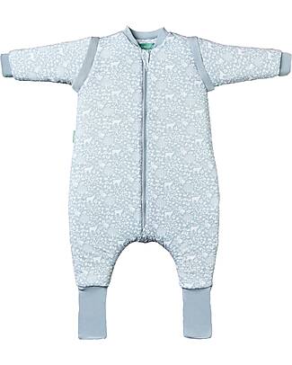 molis&co Sleeping Jumpsuit with Sleeves and Socks - Woodland - TOG 2.5 - 2 year (80-90 cm) Sleeping Bags
