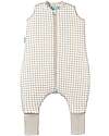 molis&co Sleeping Jumpsuit with Socks - Vichy Beige - TOG 2.5 - 2 years (80-90 cm) Sleeping Bags