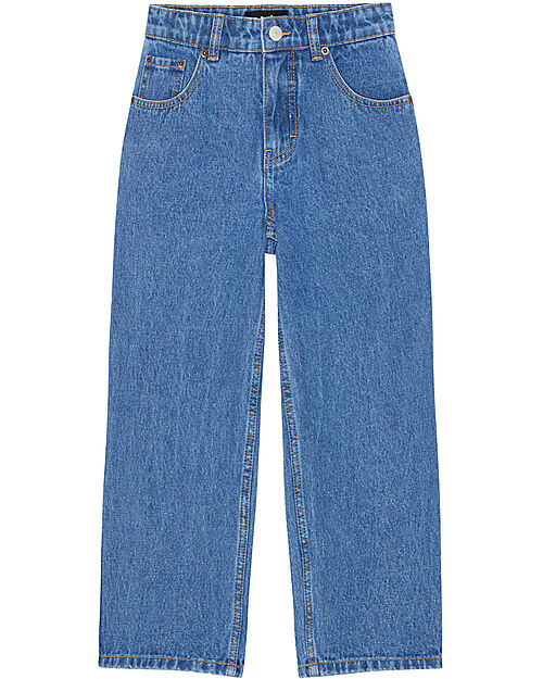 Molo Aiden Long Denim Trousers - Stone Denim - Cotton Jeans