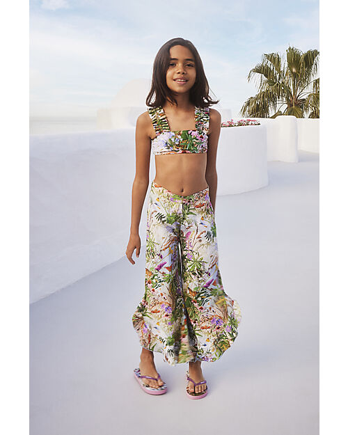 Molo Aretha Flared Long Trousers - Wild Nature - 100% Organic Cotton GOTS Certified Trousers