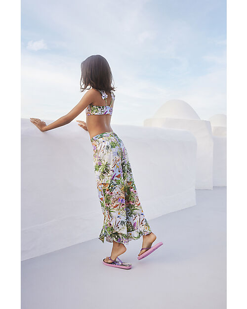 Molo Aretha Flared Long Trousers - Wild Nature - 100% Organic Cotton GOTS Certified Trousers