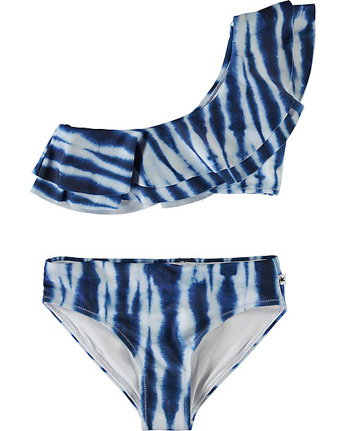 Molo Bikini - Tie Dye Vertical - Polyester Recycled from Plastic! - GRS certification Bikinis And Tankinis