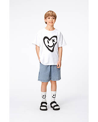 Molo Denim Avatar Shorts - Blue - Elasticized Waist Shorts