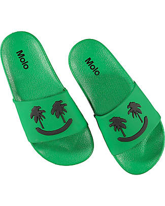 Molo Flip Flops Slippers - Green Bee - Color Your Summer! Sandals