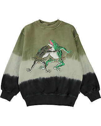 Molo Long Sleeve Sweatshirt - Wrestling Frogs - 100% Organic Cotton GOTS Sweatshirts