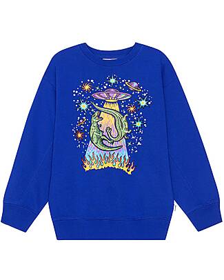 Molo Magni Sweater - Reef Blue - Cotton Sweatshirts