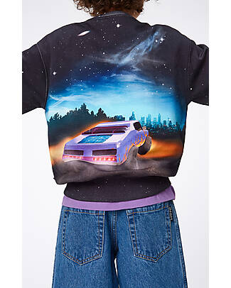 Molo Mattis Flame Car Sweaters - Black - 100% Organic Cotton Sweatshirts
