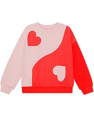 Molo Maxi Yin Yang Sweater - Red and Pink - 100% Organic Cotton Sweatshirts