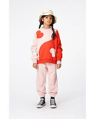 Molo Maxi Yin Yang Sweater - Red and Pink - 100% Organic Cotton Sweatshirts