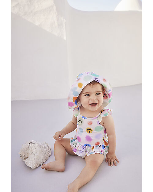 Molo Nadia Sun Hat - Painted Dots - Recycled Material Sunhats