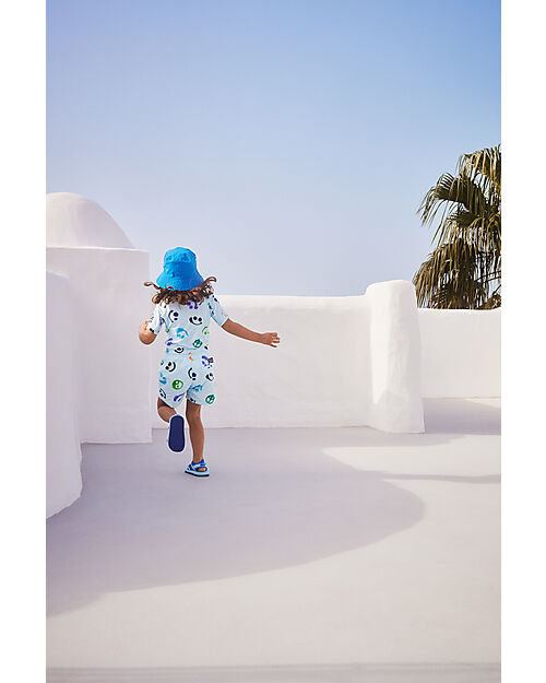 Molo Niko Swimming Costume - Multi Smile - with Drawstring Swimming Trunks