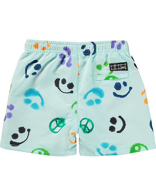 Molo Niko Swimming Costume - Multi Smile - with Drawstring Swimming Trunks