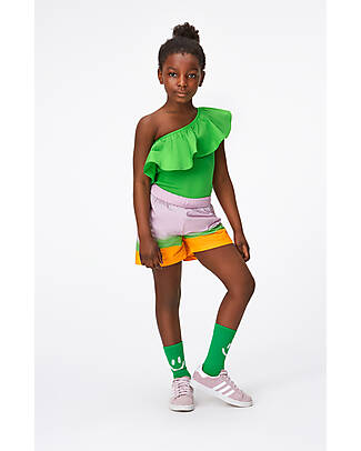 Molo Norman Long Socks with Smile - Green and Pink - Cotton Socks