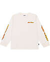 Molo Rube Long Sleeve Shirt - On Fire - Cream - 100% Organic Cotton Sweatshirts