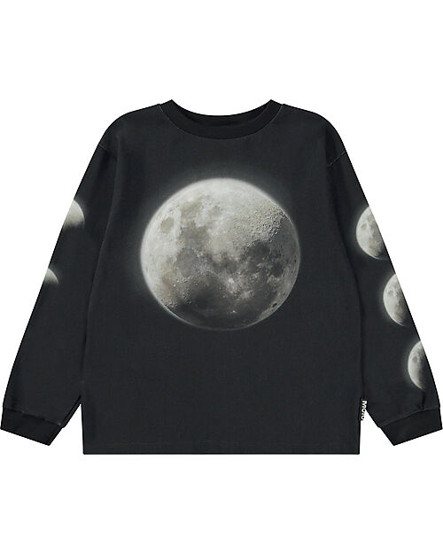 Molo Rube T-shirts Long sleeves - Moon Phase - 100% Organic Cotton Long Sleeves Tops