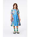Molo Short Sleeves Blue Garden Dress - Cally - 100% Bio Cotton GOTS Dresses_