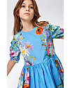 Molo Short Sleeves Blue Garden Dress - Cally - 100% Bio Cotton GOTS Dresses_
