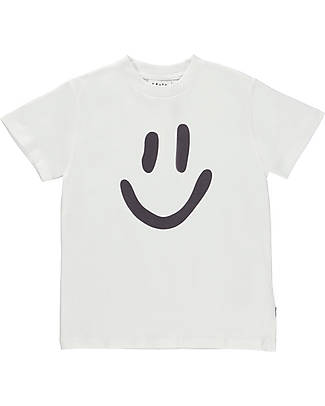 Molo Short Sleeves Shirt - White Smile - 100% Organic Cotton GOTS T-shirts