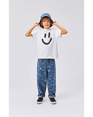 Molo Short Sleeves Shirt - White Smile - 100% Organic Cotton GOTS T-shirts