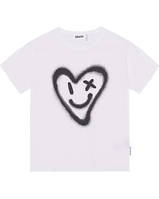 Molo Short Sleeves T- shirts - Riley - Sprayed Heart - 100% Bio Cotton GOTS T-shirts