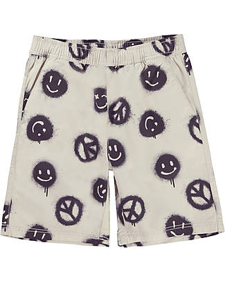 Molo Shorts - Peace Smile - 100% Cotton Shorts