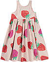 Molo Sleeveless Dress - Strawberries - 100% Organic Cotton GOTS Dresses_