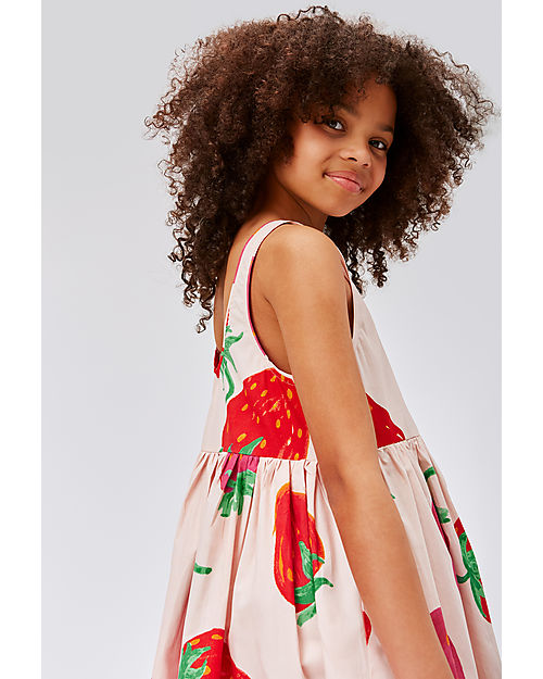Molo Sleeveless Dress - Strawberries - 100% Organic Cotton GOTS Dresses_