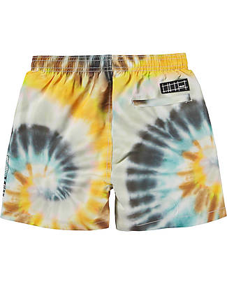 Molo Swim Shorts - Tie Dye Spin - 100% Recycled Polyester from Plastic! Swimming Trunks