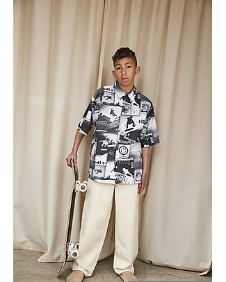 Molo Woven Pants - Naturelle - Organic Cotton Trousers