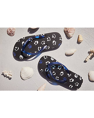 Molo Zeppo Flip Flops - Blue Signs Sandals