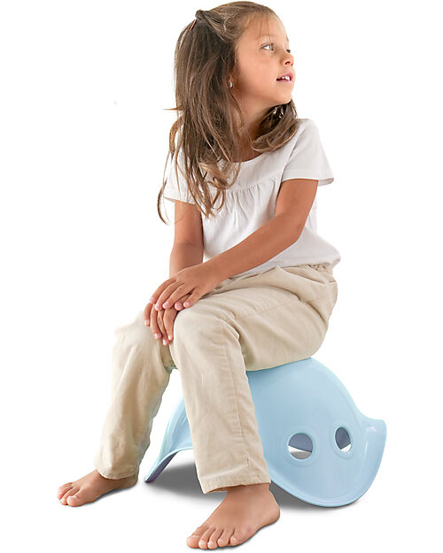Moluk Bilibo Toy - Innovative, Versatile & Multi Award-winning (BPA, phthalate, latex free) Ice Blue Balance Toys_